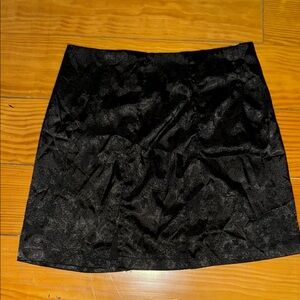 Elegant Satin Black Skirt